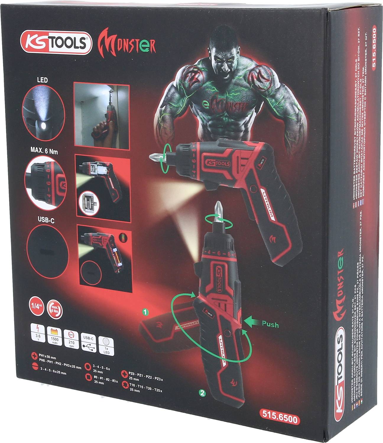 KS Tools 515.6500 Bit-Schraubendreher 1/4"