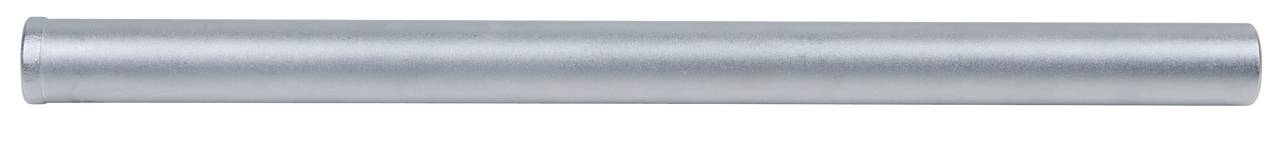 Eine lange, zylindrische Metallstange aus Stahl mit glatter Oberfläche, horizontal ausgerichtet. Sie wirkt industriell und stabil.