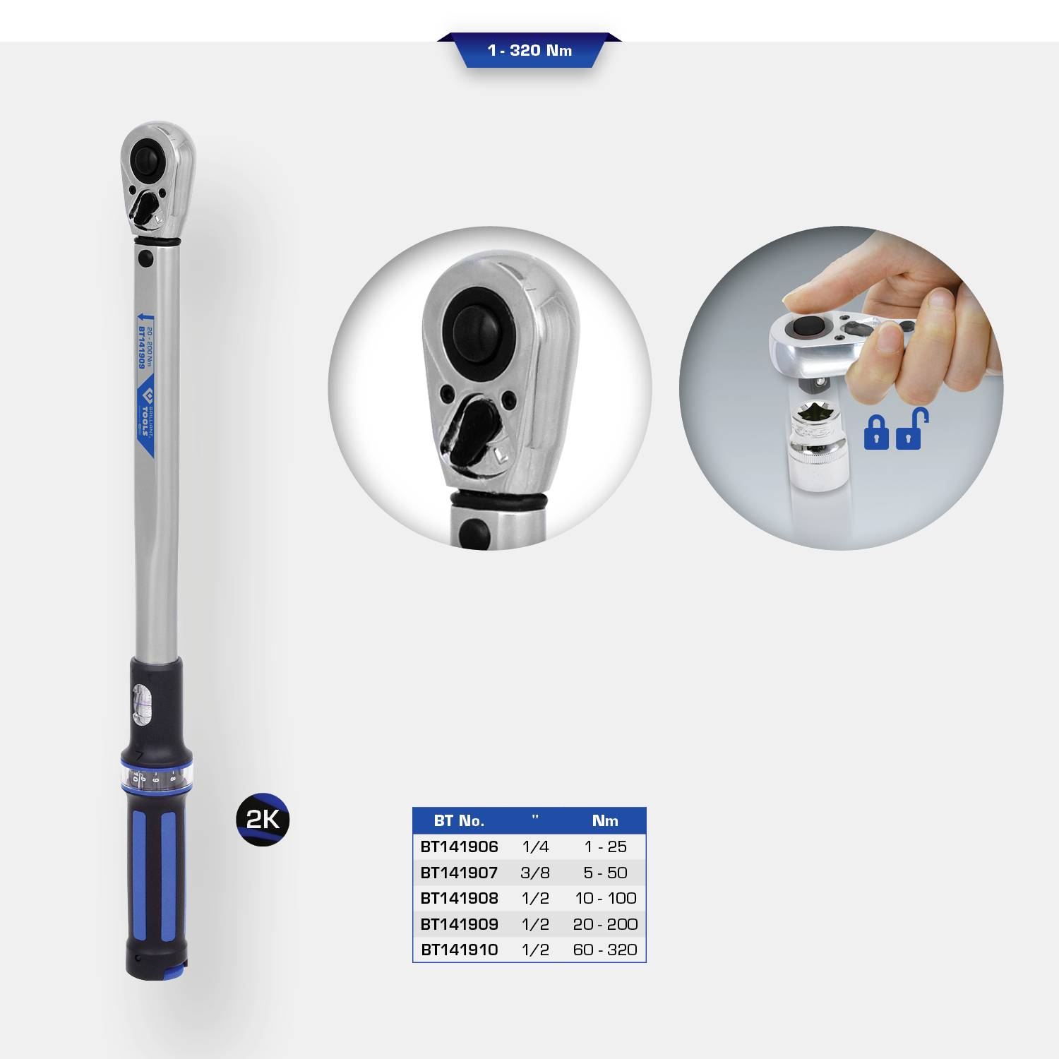 Brilliant Tools BT141908 BT141908 Drehmomentschlüssel