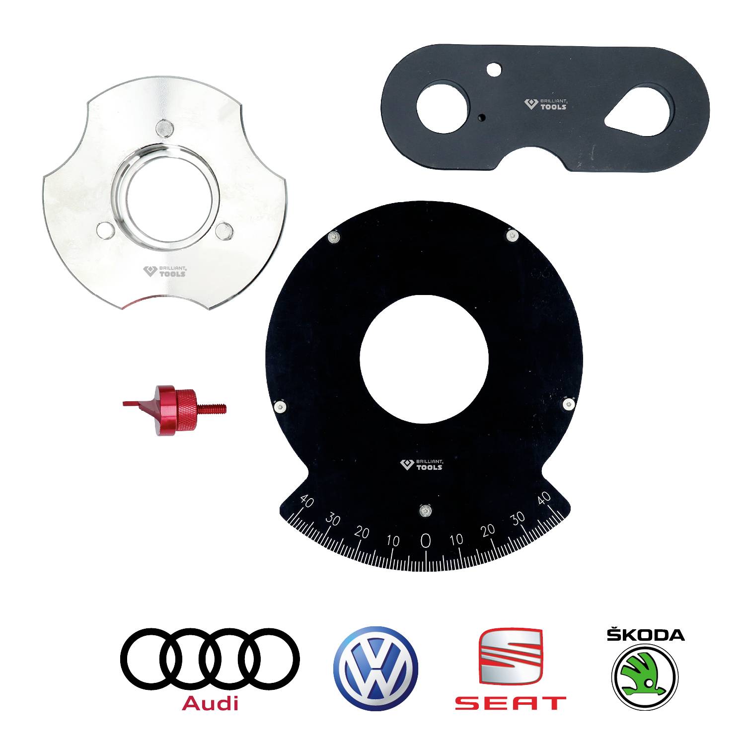 Brilliant Tools BT595910 Steuerketten-Prüfwerkzeug-Satz, für VAG 1.2, 1.4 TFSi