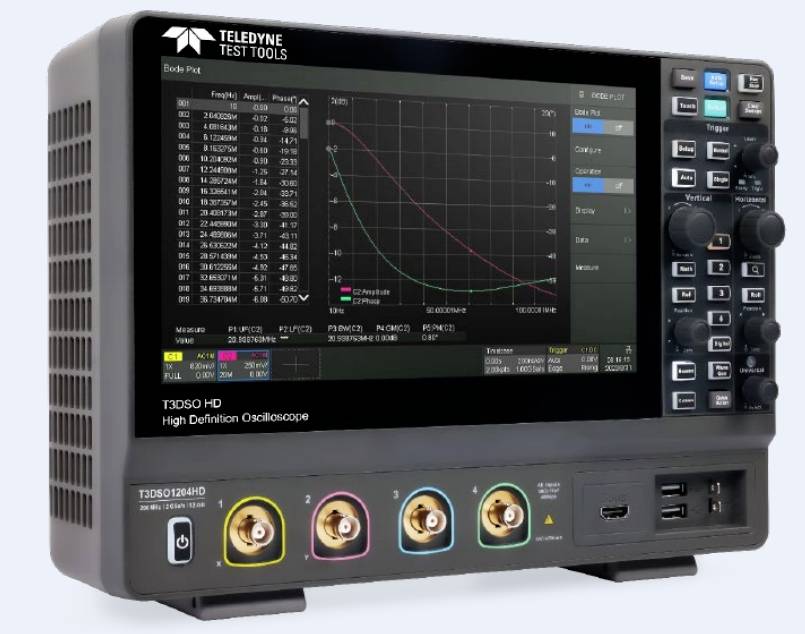 Teledyne LeCroy T3DSO1204HD Digital-Oszilloskop 200MHz 4-Kanal 2 GSa/s 200 Mpts Digital-Speicher (DSO) 1St.