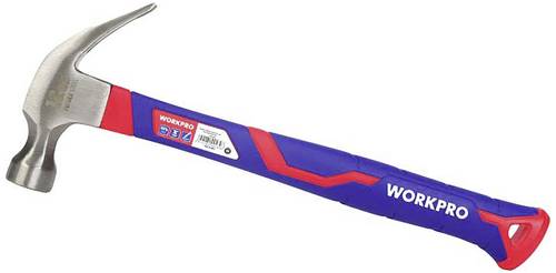 WorkPro WP241010 Klauenhammer ergonomischer Griff, hart 337 g 1 St.