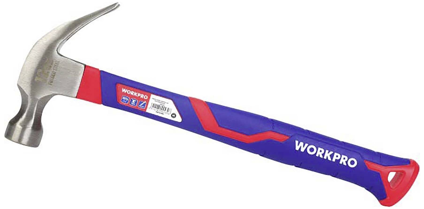 WorkPro WP241011 Klauenhammer ergonomischer Griff, hart 450 g 1 St.
