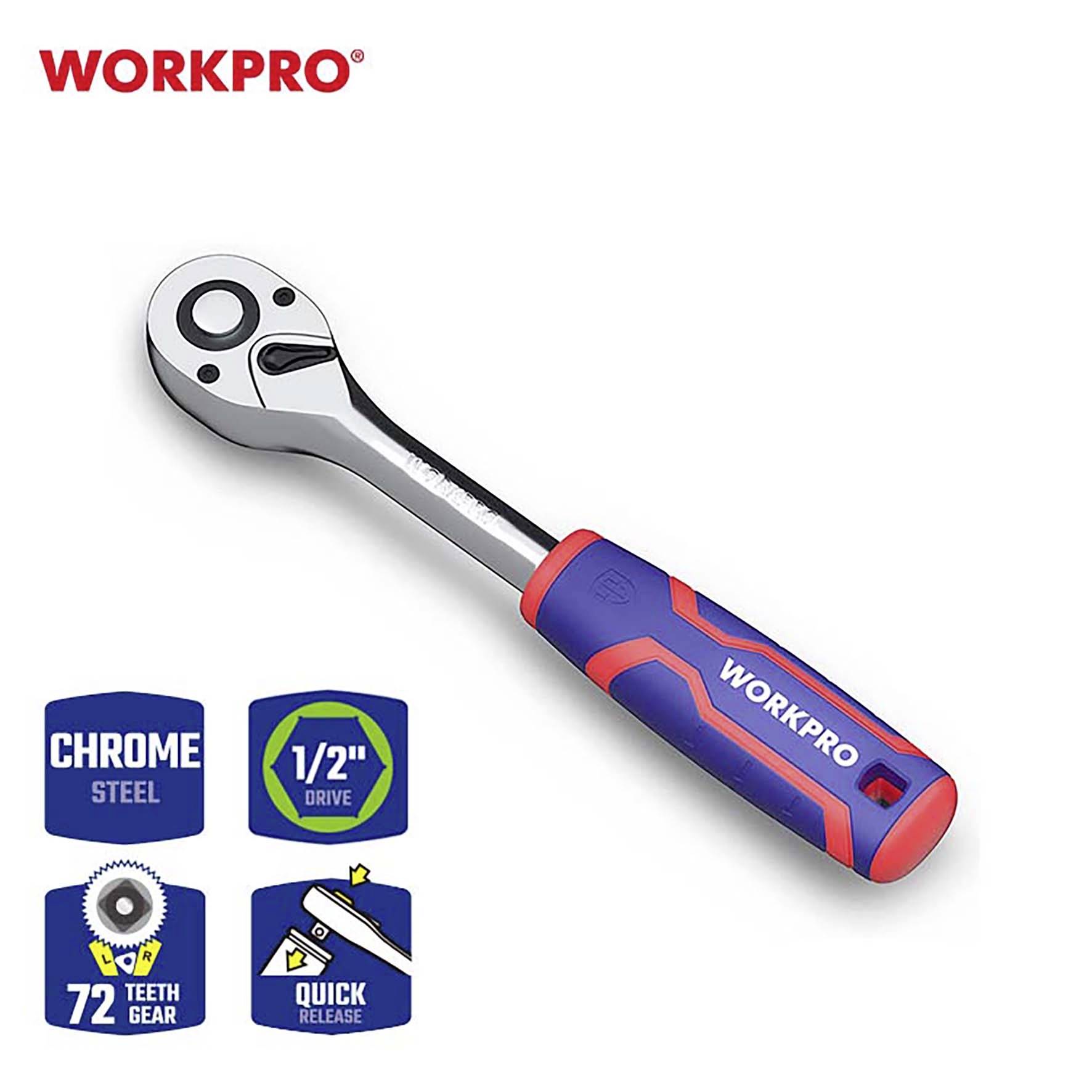 WorkPro WP271012 Umschaltknarre 1/2" (12.5 mm) 254 mm