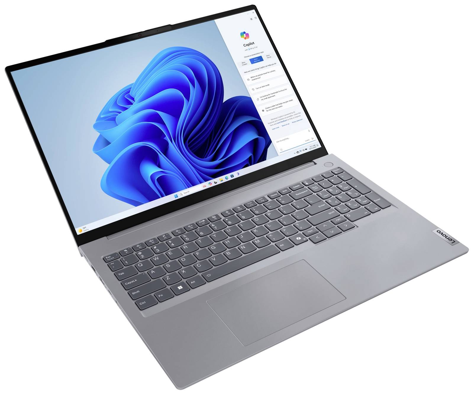 Lenovo Notebook ThinkBook 16 G7 IML 40.6cm (16 Zoll) WUXGA Intel® Core™ Ultra 5 125U 8GB RAM 256GB SSD Deutsch, QWERTZ Intel®