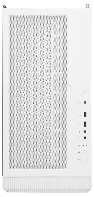 MSI MPG Velox 100R Midi-Tower PC-Gehäuse Weiß 3 Vorinstallierte LED Lüfter, 1 Vorinstallierter LED Lüfter, Seitenfenster