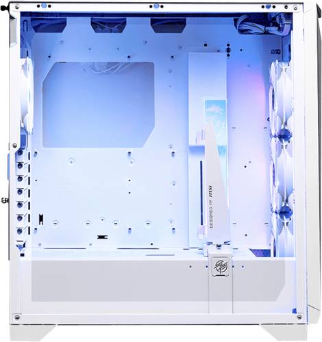 MSI MPG GUNGNIR 300R AIRFLOW Midi-Tower PC-Gehäuse Weiß 3 Vorinstallierte LED Lüfter, 1 Vorinstallierter LED Lüfter