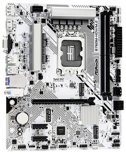 ASRock B760M-HDV/ M.2 (1700) Mainboard Sockel (PC) Intel® LGA 1700 Formfaktor (Details) Micro-ATX Mainboard-Chipsatz Intel® B760