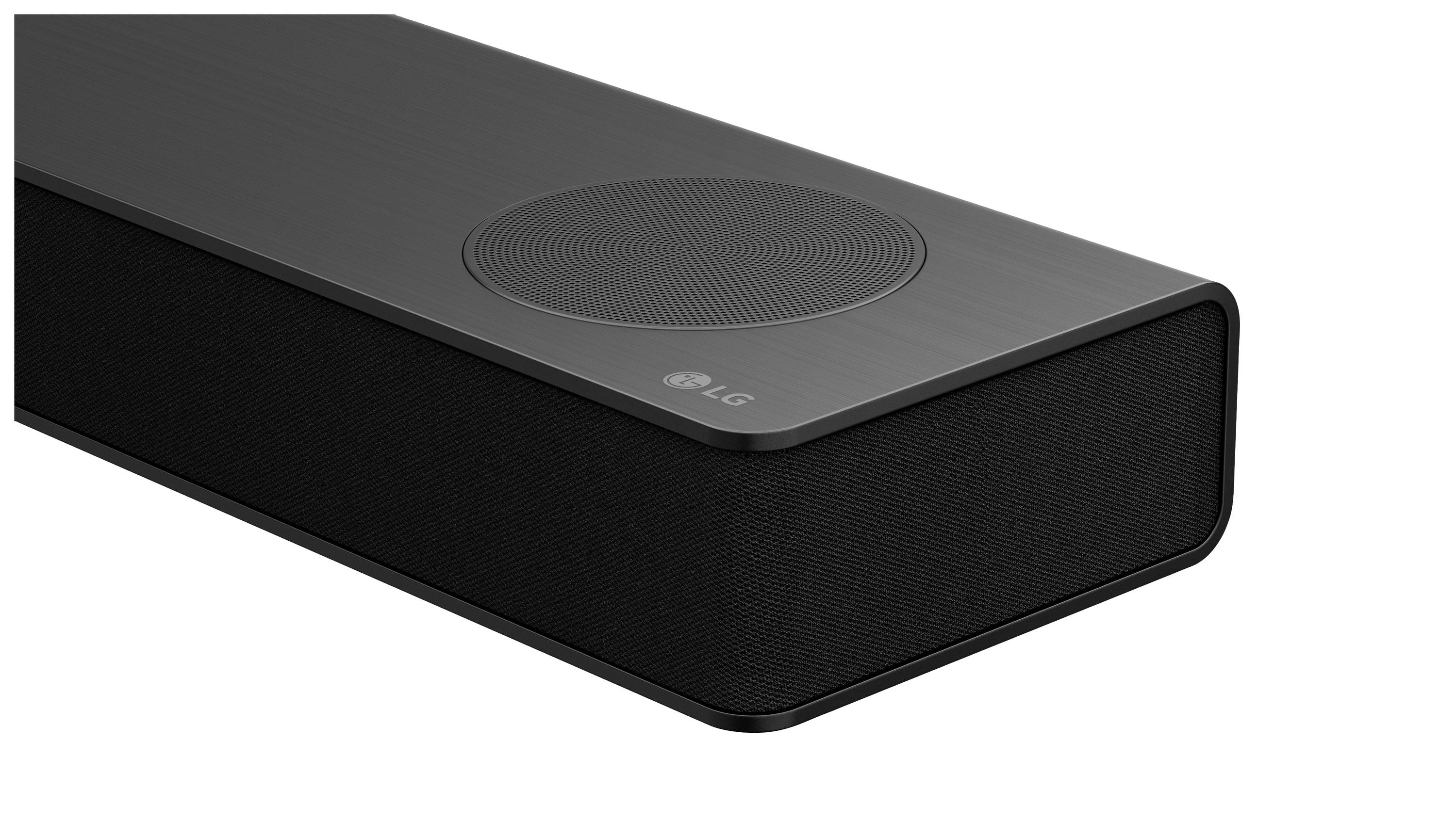 LG Electronics DS80TR.DDEULLK Soundbar Schwarz inkl. kabellosem Subwoofer, Dolby Atmos®, High-Resolution Audio, Wandbefestigung, Bluetooth®, WLAN