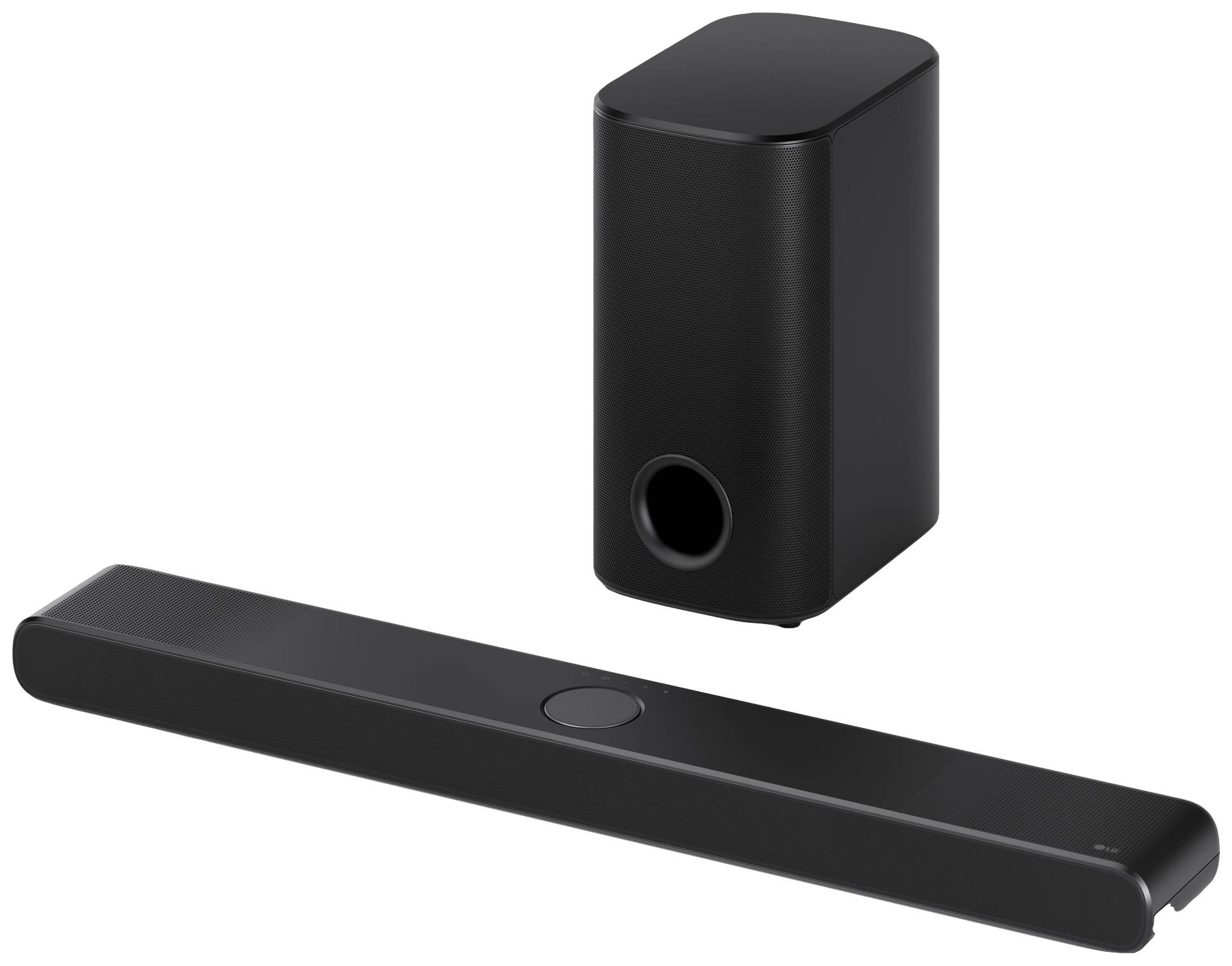 LG Electronics DS77TY.CDEULLK Soundbar Schwarz inkl. kabellosem Subwoofer, Dolby Atmos®, High-Resolution Audio, Wandbefestigung