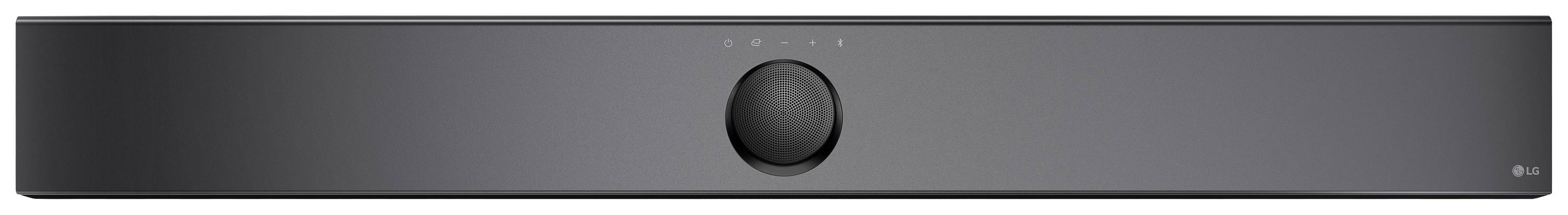 LG Electronics DS70TY.ADEULLK Soundbar Schwarz inkl. kabellosem Subwoofer, Dolby Atmos®, High-Resolution Audio, Wandbefestigung