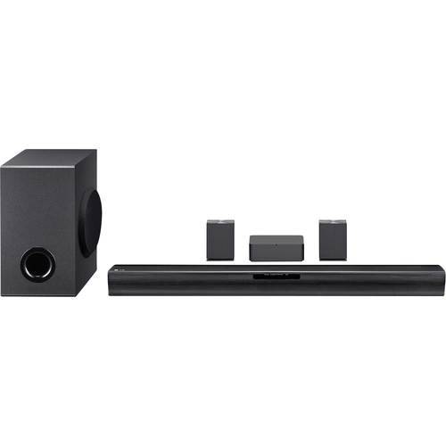 LG Electronics SQC4R.DEUSLLK Soundbar Schwarz inkl. kabellosem Subwoofer, Wandbefestigung, Bluetoot LG Electronics SQC4R.DEUSLLK Soundbar Schwarz inkl. kabellosem Subwoofer, Wandbefestigung, Bluetoot