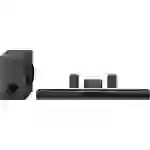 LG Electronics SQC4R.DEUSLLK Soundbar Schwarz inkl. kabellosem Subwoofer, Wandbefestigung, Bluetooth® LG Electronics SQC4R.DEUSLLK Soundbar Schwarz inkl. kabellosem Subwoofer, Wandbefestigung, Bluetooth®