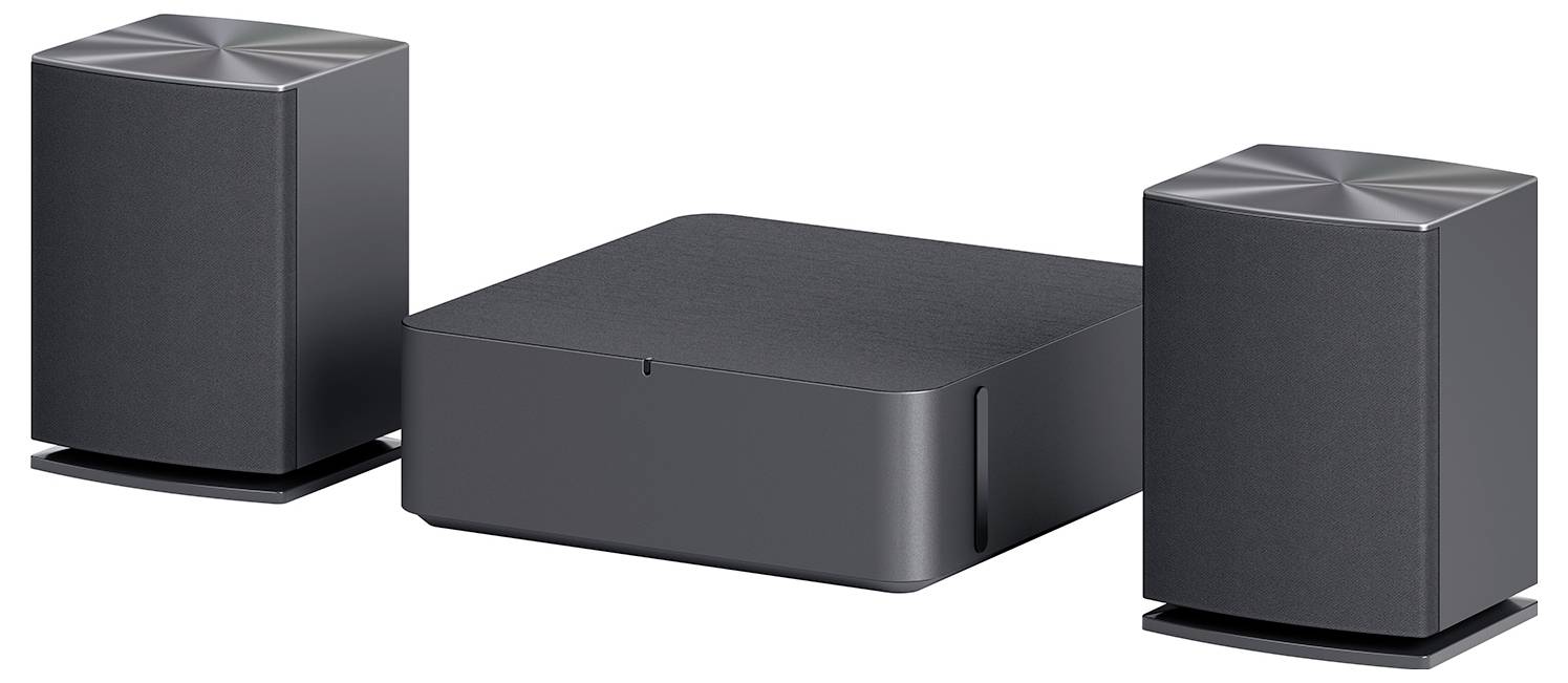 LG Electronics SQC4R.DEUSLLK Soundbar Schwarz inkl. kabellosem Subwoofer, Wandbefestigung, Bluetooth®
