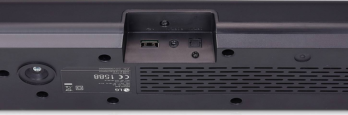 LG Electronics SQC4R.DEUSLLK Soundbar Schwarz inkl. kabellosem Subwoofer, Wandbefestigung, Bluetooth®