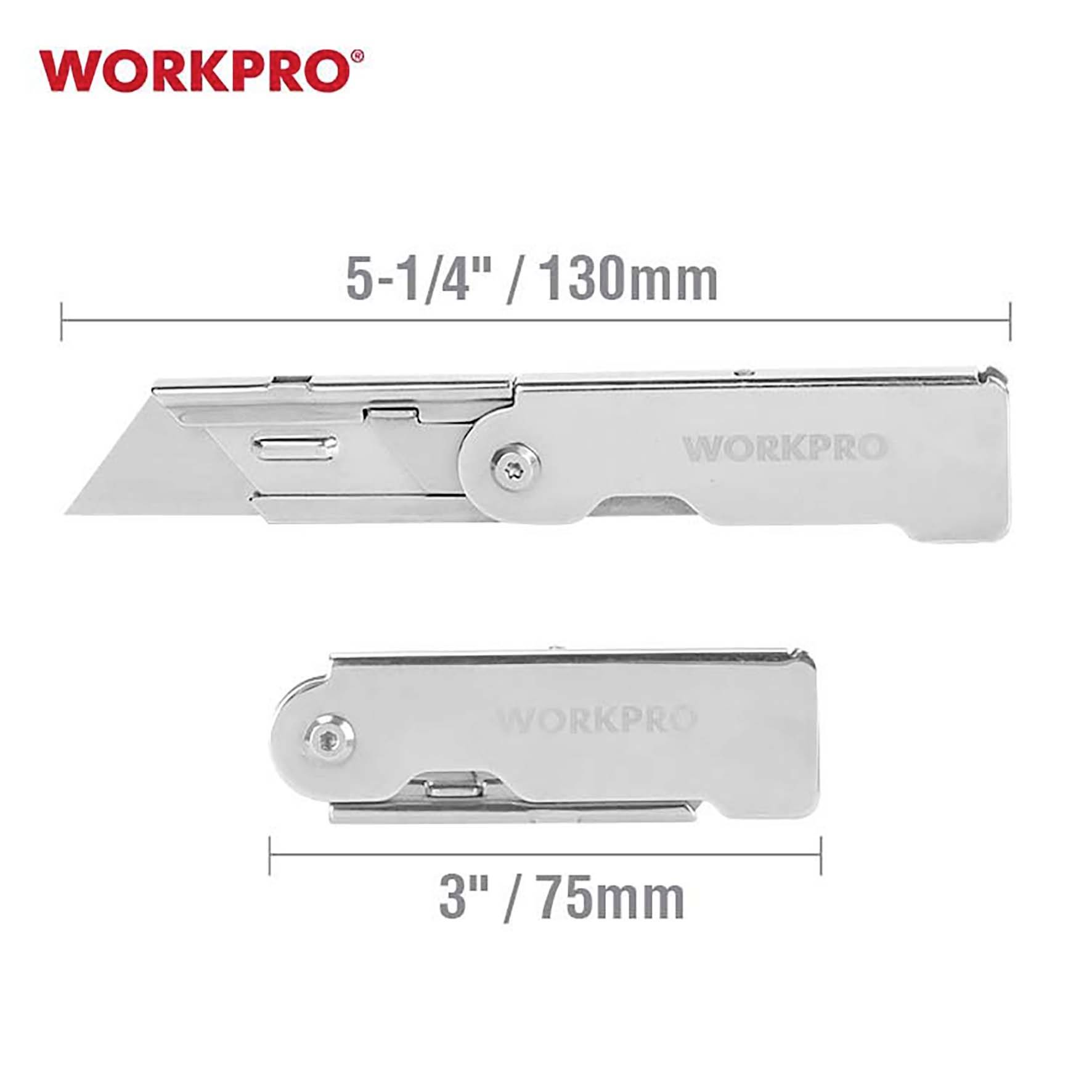 'Taschenmesser von WORKPRO mit zwei Klingen: große Klinge 5-1/4