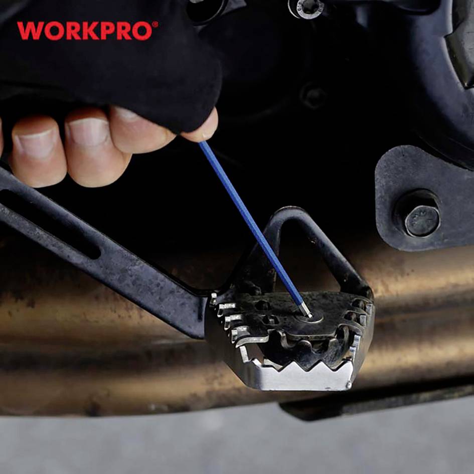 WorkPro Außen-Sechskant, Kugelkopf Schraubendreher-Set 1.5 mm, 2 mm, 2.5 mm, 3 mm, 4 mm, 5 mm, 6 mm, 8 mm, 10mm 1.5 mm, 2 mm, 2.5