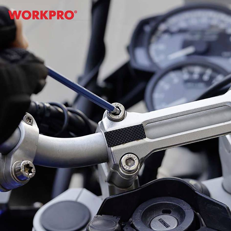 WorkPro Außen-Sechskant, Kugelkopf Schraubendreher-Set 1.5 mm, 2 mm, 2.5 mm, 3 mm, 4 mm, 5 mm, 6 mm, 8 mm, 10mm 1.5 mm, 2 mm, 2.5