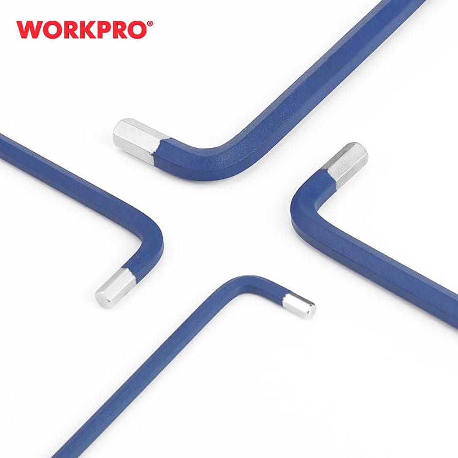 WorkPro Außen-Sechskant, Kugelkopf Schraubendreher-Set 1.5 mm, 2 mm, 2.5 mm, 3 mm, 4 mm, 5 mm, 6 mm, 8 mm, 10mm 1.5 mm, 2 mm, 2.5