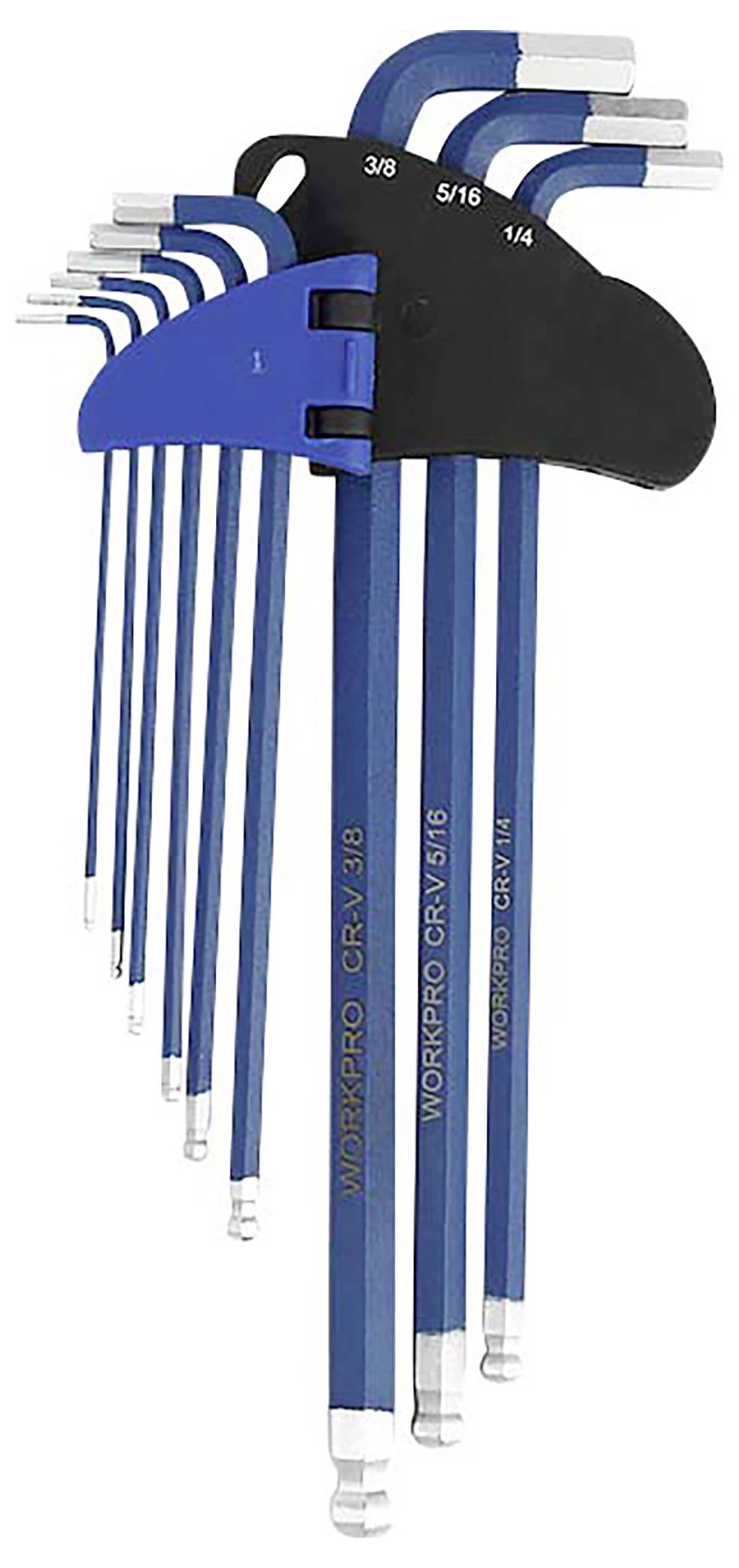 WorkPro Außen-Sechskant, Kugelkopf Schraubendreher-Set 1.5 mm, 2 mm, 2.5 mm, 3 mm, 4 mm, 5 mm, 6 mm, 8 mm, 10mm 1.5 mm, 2 mm, 2.5