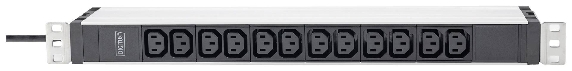 Digitus DN-95426 19 Zoll Netzwerkschrank-Steckdosenleiste 1 HE Kaltgeräte-Steckdose C13 10A Geeignet für Schranktiefe: ab 300mm