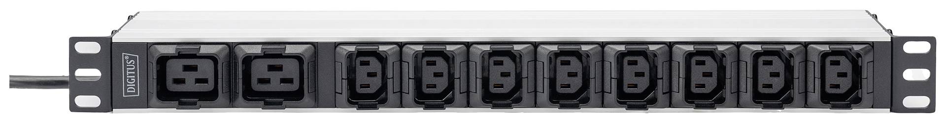 Digitus DN-95427 19 Zoll Netzwerkschrank-Steckdosenleiste 1 HE Kaltgeräte-Steckdose C13 10A Geeignet für Schranktiefe: ab 300mm