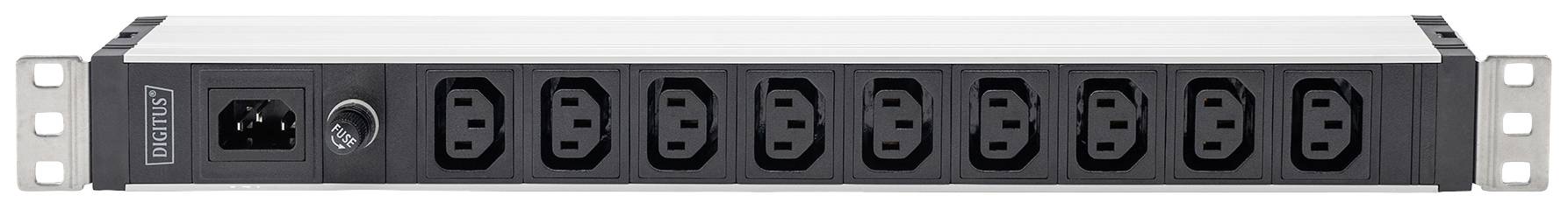 Digitus DN-95429 19 Zoll Netzwerkschrank-Steckdosenleiste 1 HE Kaltgeräte-Steckdose C13 10A Geeignet für Schranktiefe: ab 300mm
