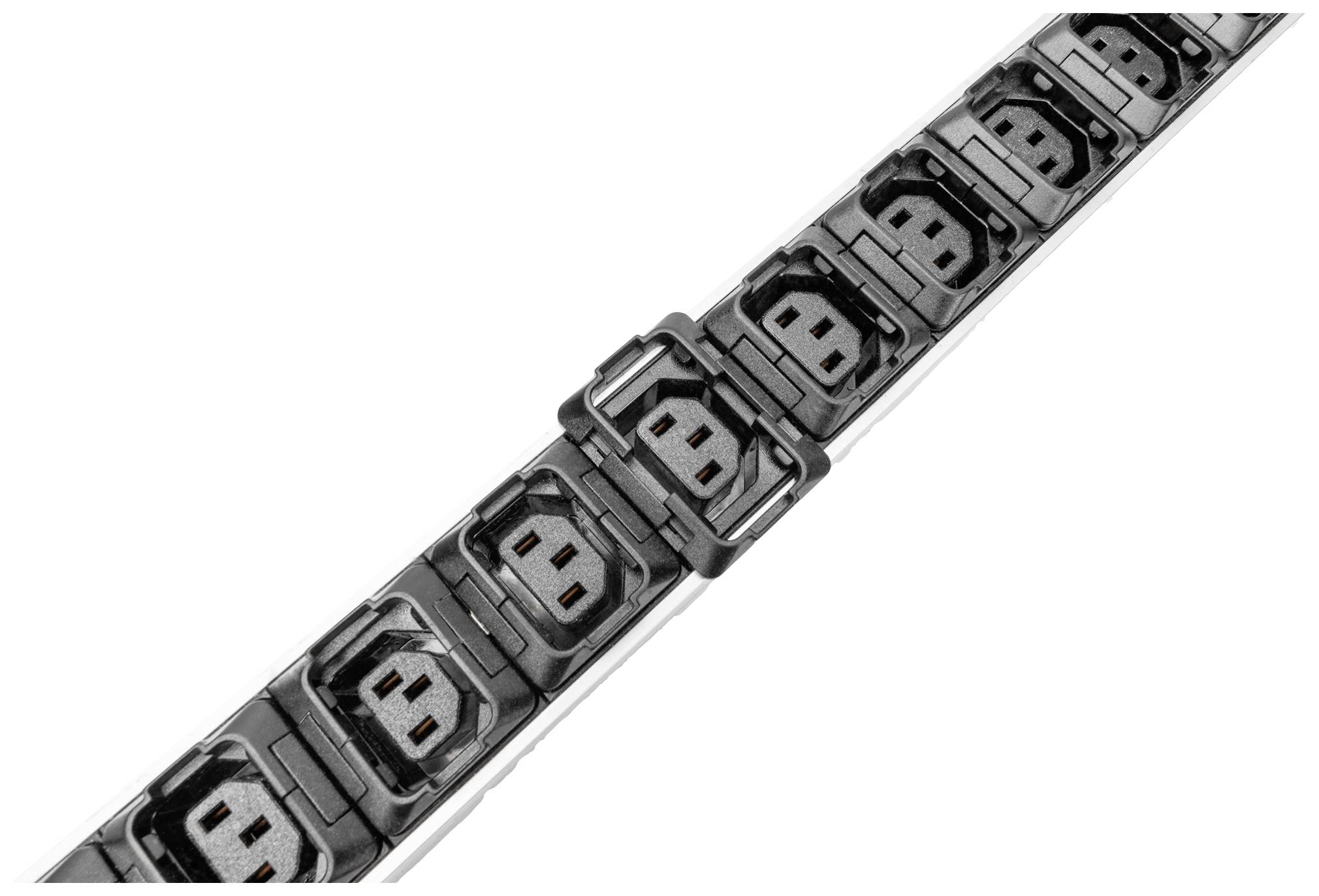 Digitus DN-95450 19 Zoll Netzwerkschrank-Steckdosenleiste Kaltgeräte-Steckdose C13 10A Geeignet für Schranktiefe: ab 300mm Schwarz