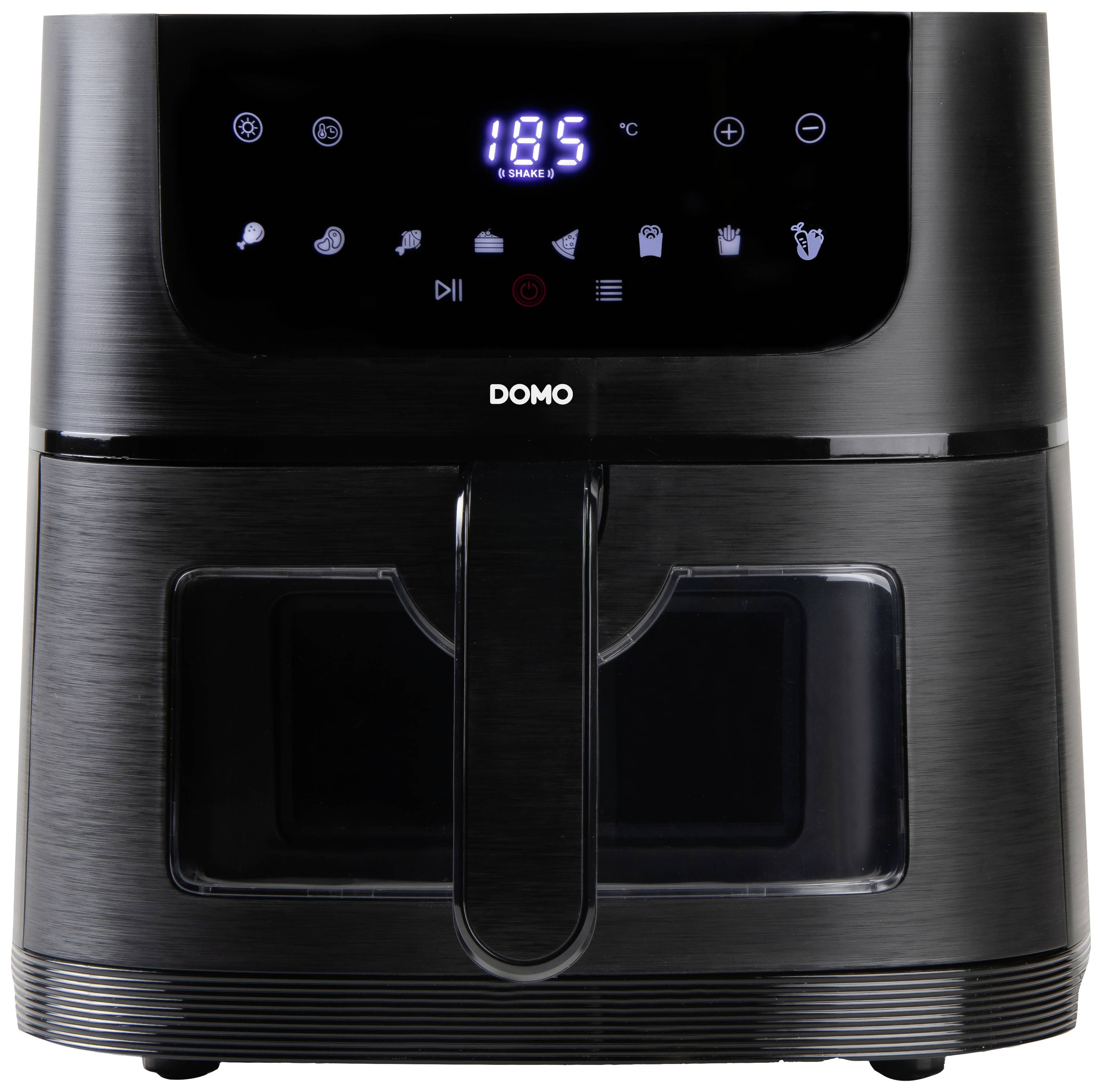 DOMO DO542FR Heißluft-Fritteuse 4 l 1350 W Timerfunktion, mit Display, Überhitzungsschutz, Antihaft