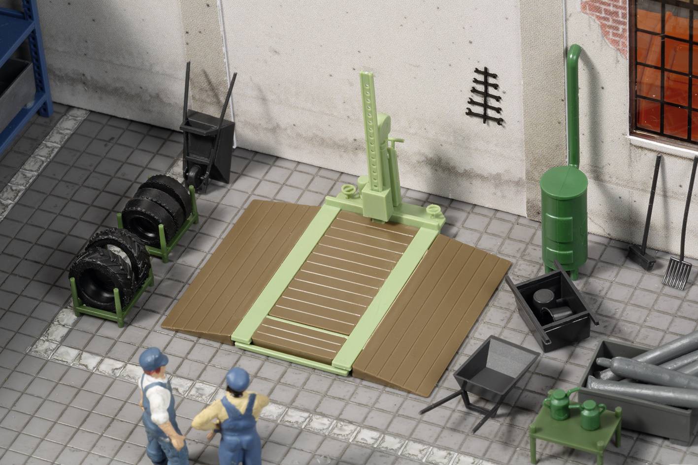 Auhagen 41682 H0 Ausstattung Kfz-Werkstatt Bausatz