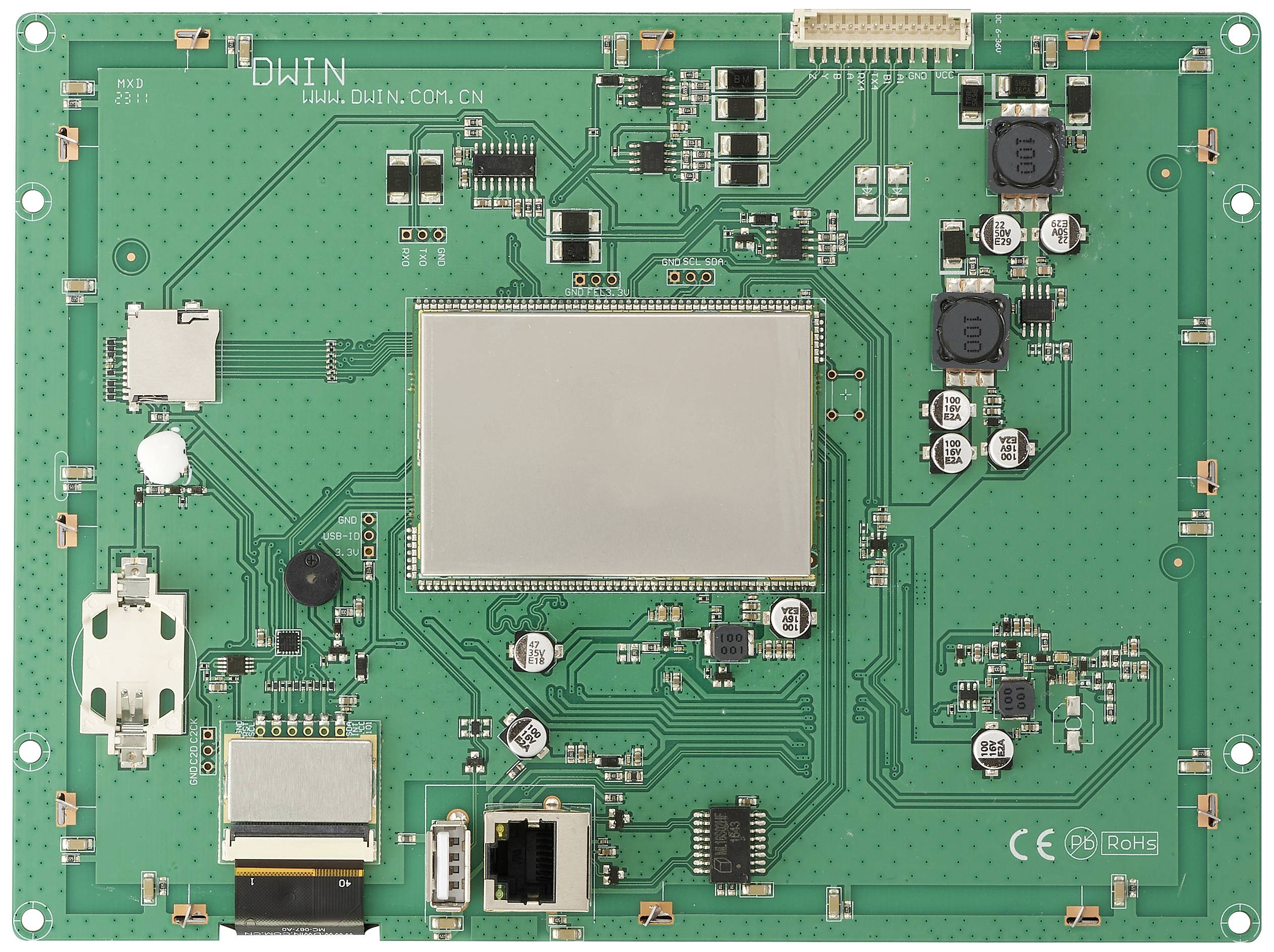TRU COMPONENTS LCD-Display 1024 x 768 Pixel (B x H x T) 200 x 150 x 27mm HMI Modul CTP
