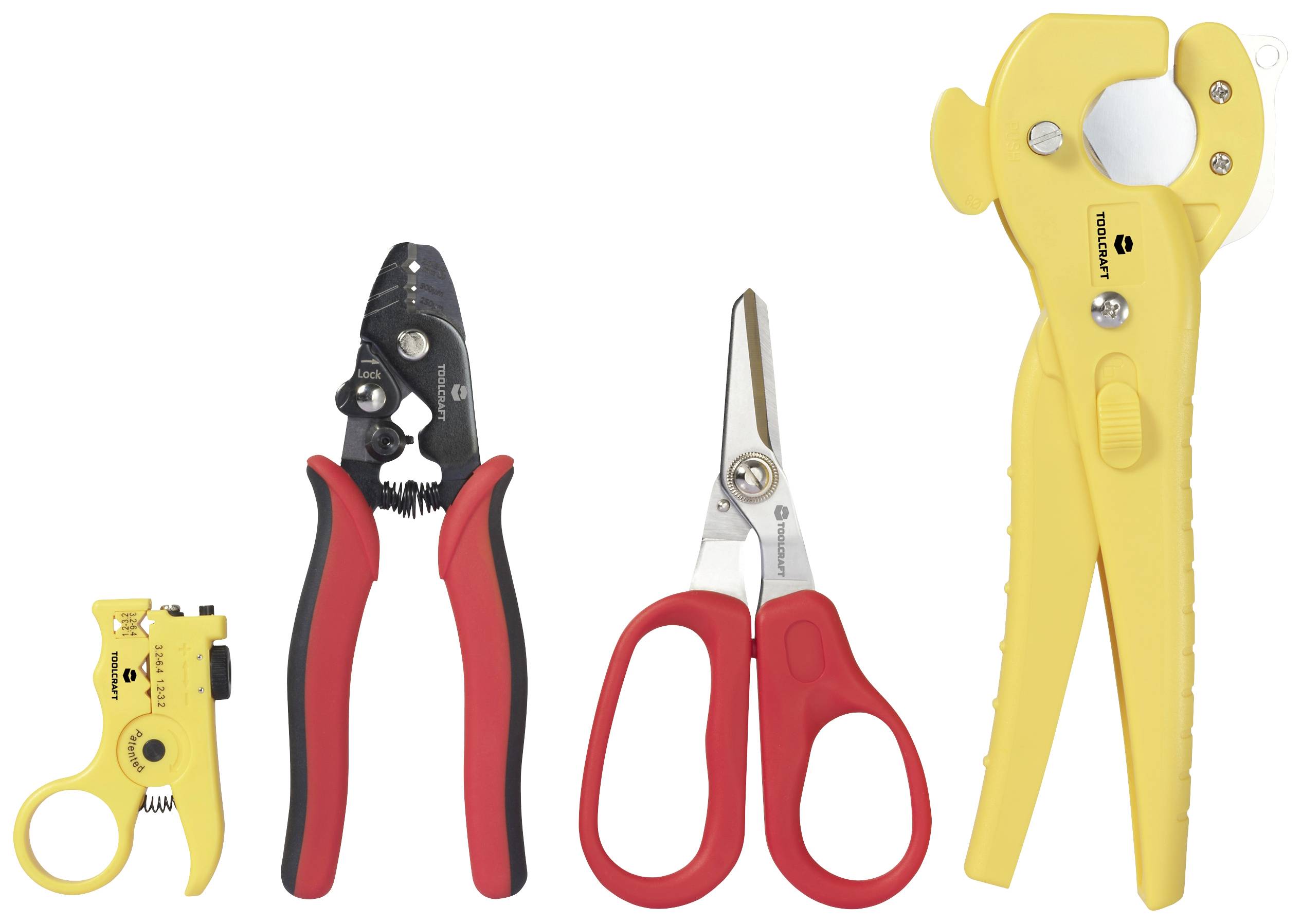 TOOLCRAFT TO-9621810 Glasfaser-Werkzeug Inkl. Kabelschneider, Inkl. Kabelentmanteler 0 bis 25mm