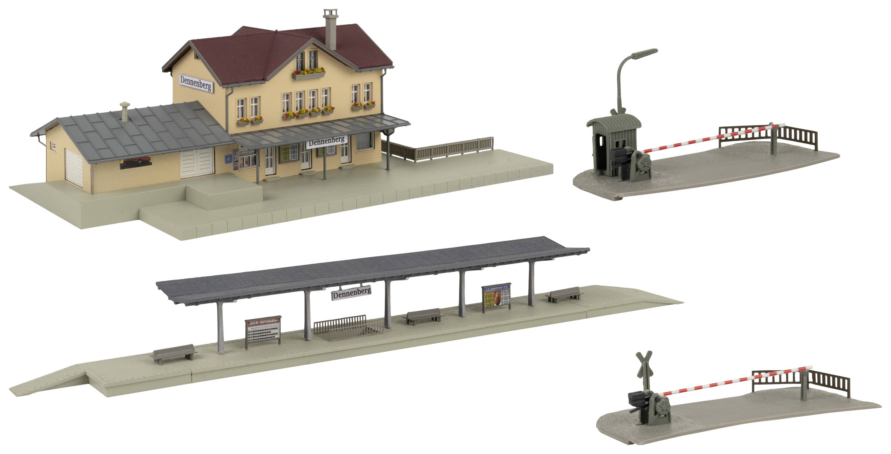 Faller 239007 N Aktions-Set Bahnhof Dennenberg
