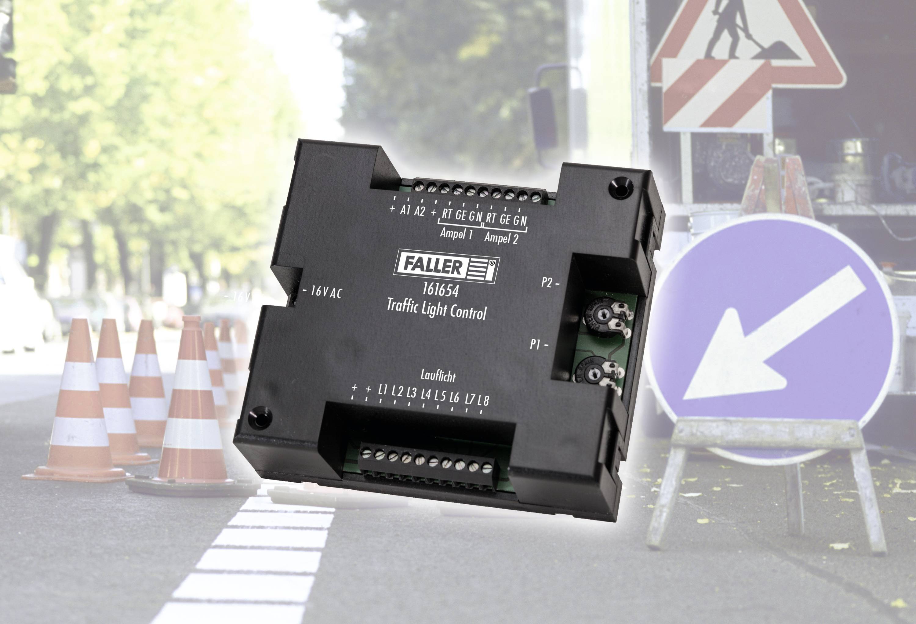 Faller 161654 Traffic-Light-Control Car System H0, N Lichtmodul