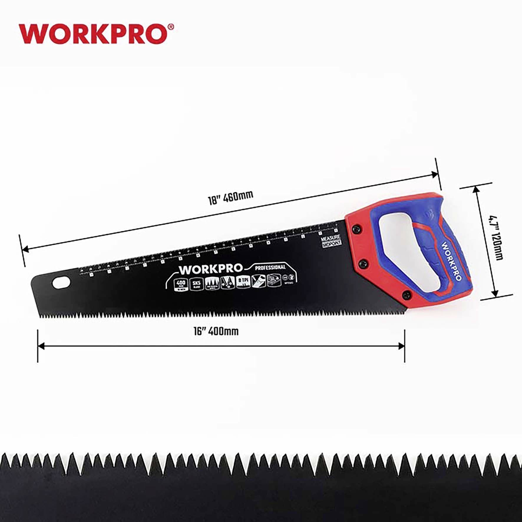 WorkPro WP215013 Fuchsschwanzsäge 400 mm