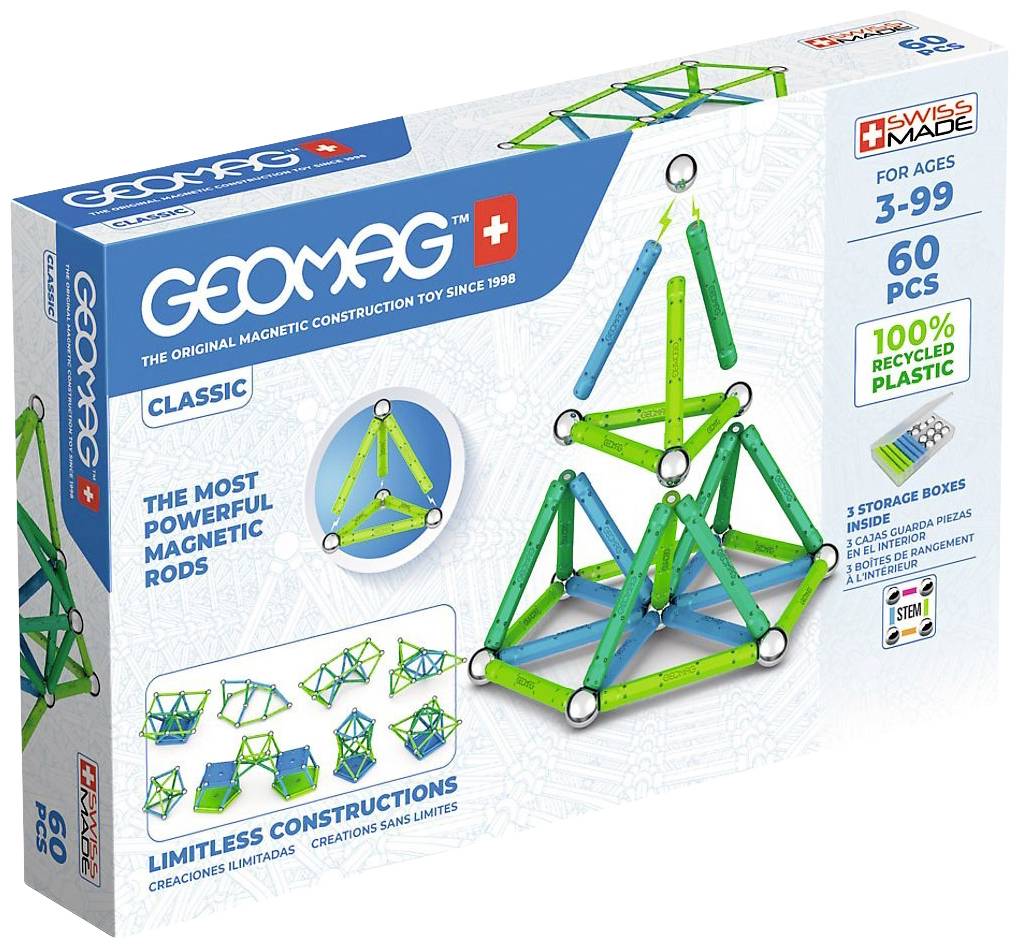 Geomag Bauteilset Constructor Anzahl Teile: 60 Altersklasse: ab 3 Jahre