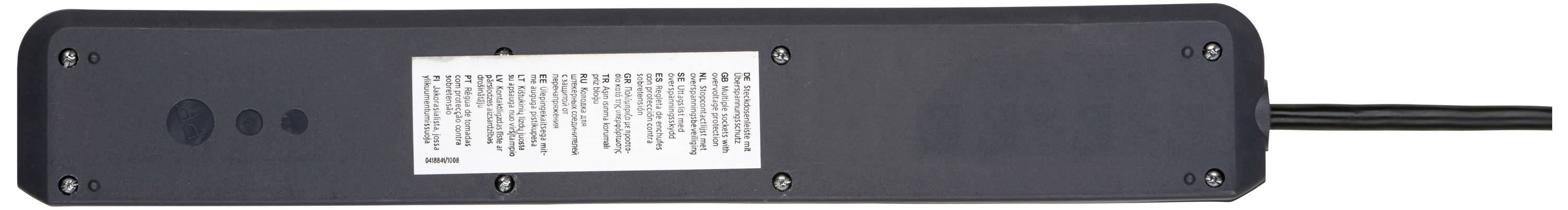 Brennenstuhl 1159710 Steckdosenleiste mit Schalter 6fach Schwarz Schutzkontakt 1St.