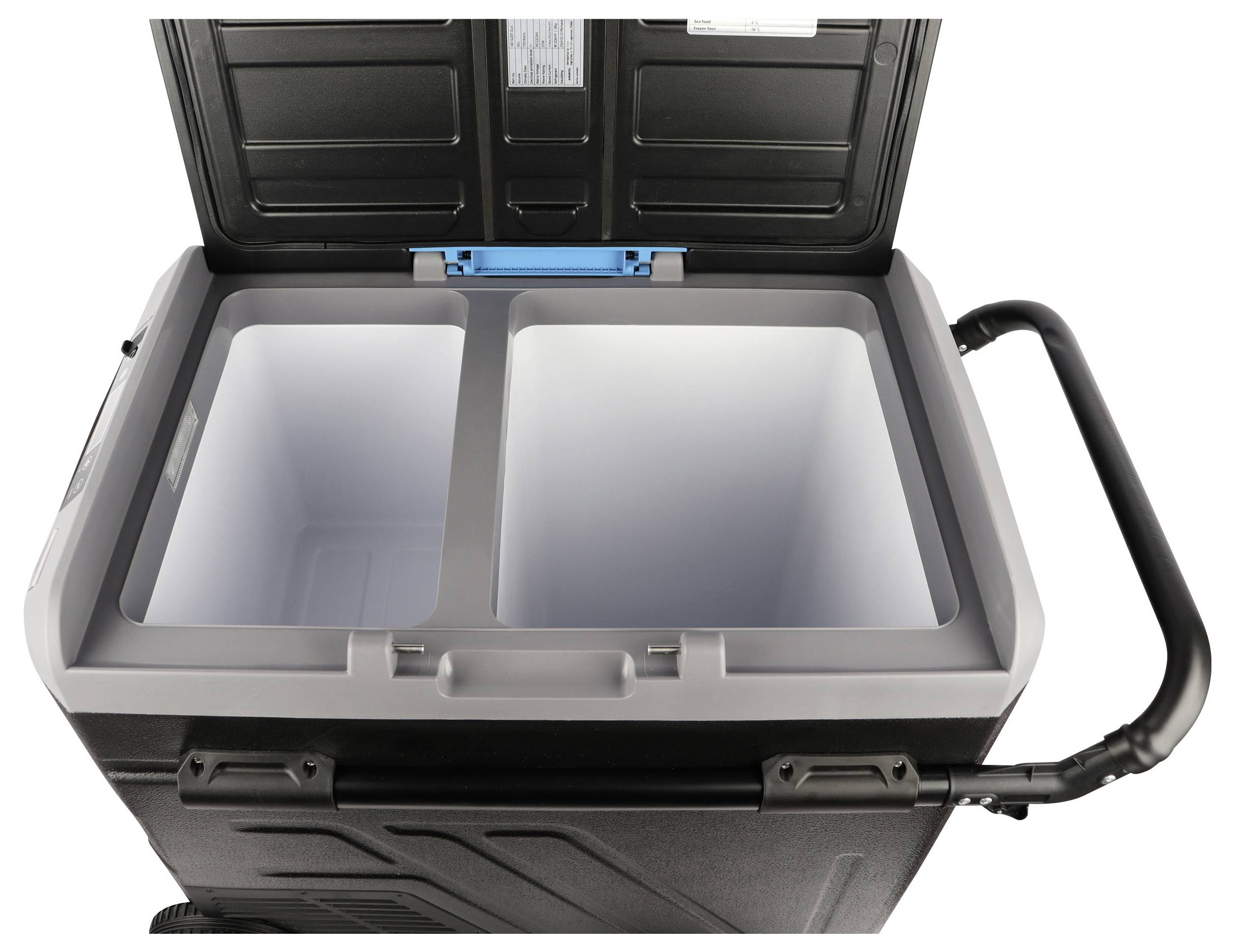 Tripcool C053-060 Minikühlschrank/Partykühler Kompressor 12 V/DC, 24 V/DC Schwarz (matt) 60l