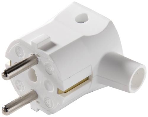 Martin Kaiser 577/kws Schutzkontakt-Winkelstecker Polyamid 6 250 V Kalkweiß IP20