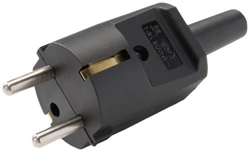 Martin Kaiser 516/sw Schutzkontaktstecker Polyamid 6 250 V Schwarz IP20