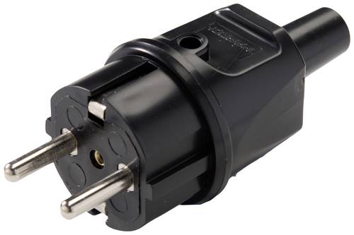 Martin Kaiser 514/sw Schutzkontaktstecker PVC 250 V Schwarz IP44