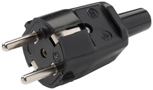 Martin Kaiser 520/sw Schutzkontaktstecker PVC 250 V Schwarz IP20