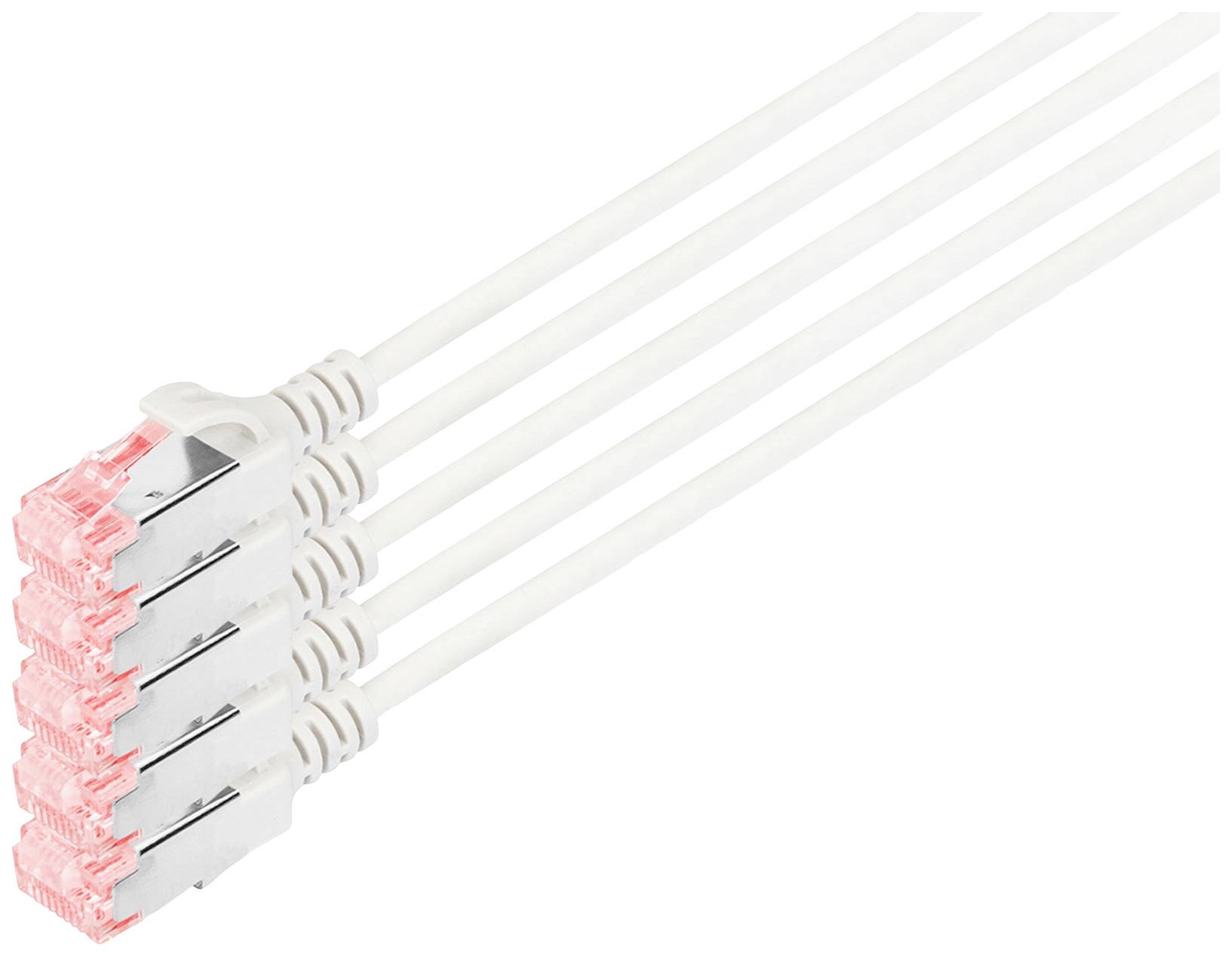 Digitus DK-1624-100S-5 RJ45 Netzwerkkabel, Patchkabel CAT 6 U/FTP 10 m Grau Halogenfrei, rauchgasar