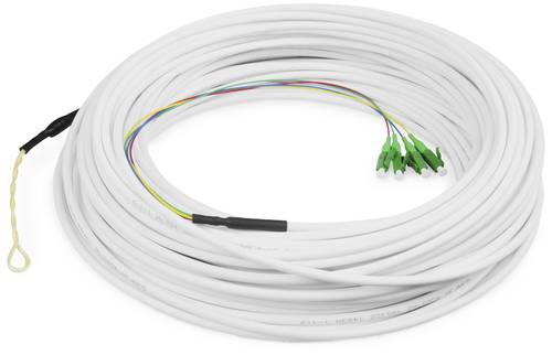 Digitus DK-3904LCA-50 Glasfaser LWL Anschlusskabel 50 m Weiß 9/125 µ Singlemode