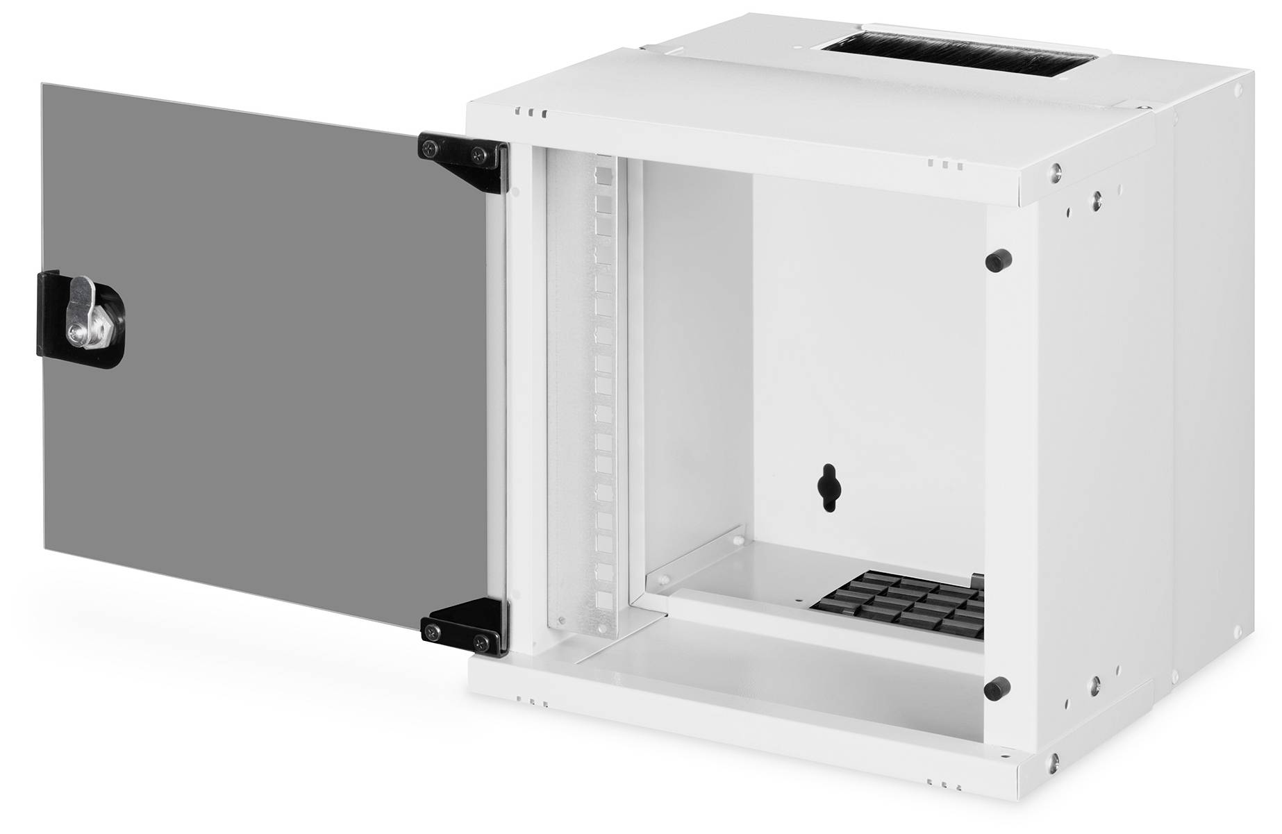 Digitus DN-49100 10 Zoll Wandgehäuse 6 HE Grau, Grau (Metallgehäuse), Grau (RAL 7035)