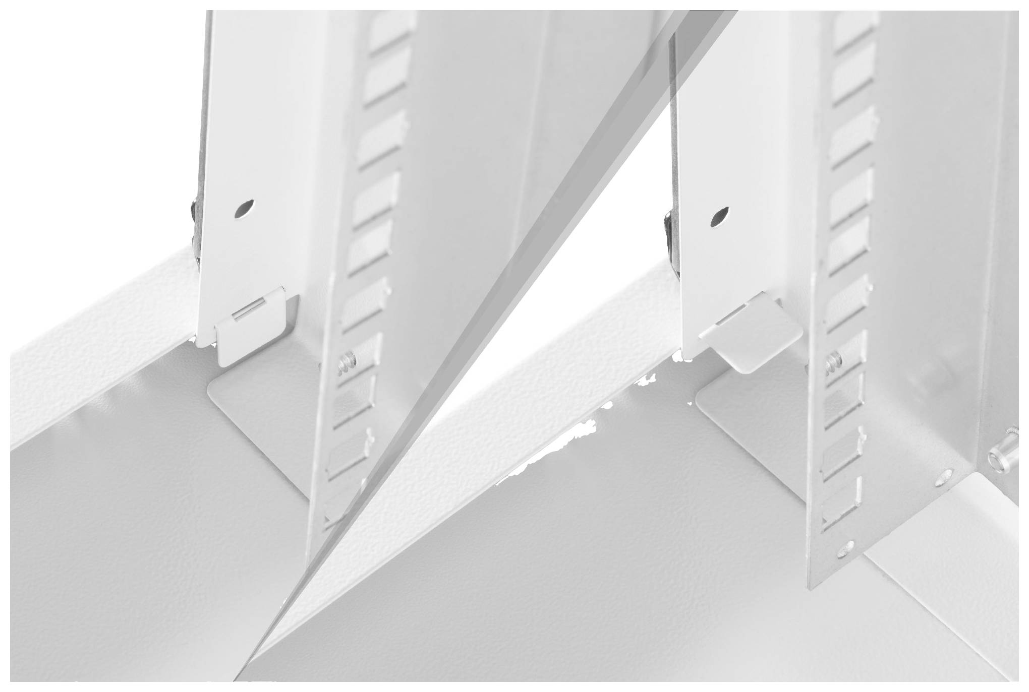 Digitus DN-49100 10 Zoll Wandgehäuse 6 HE Grau, Grau (Metallgehäuse), Grau (RAL 7035)