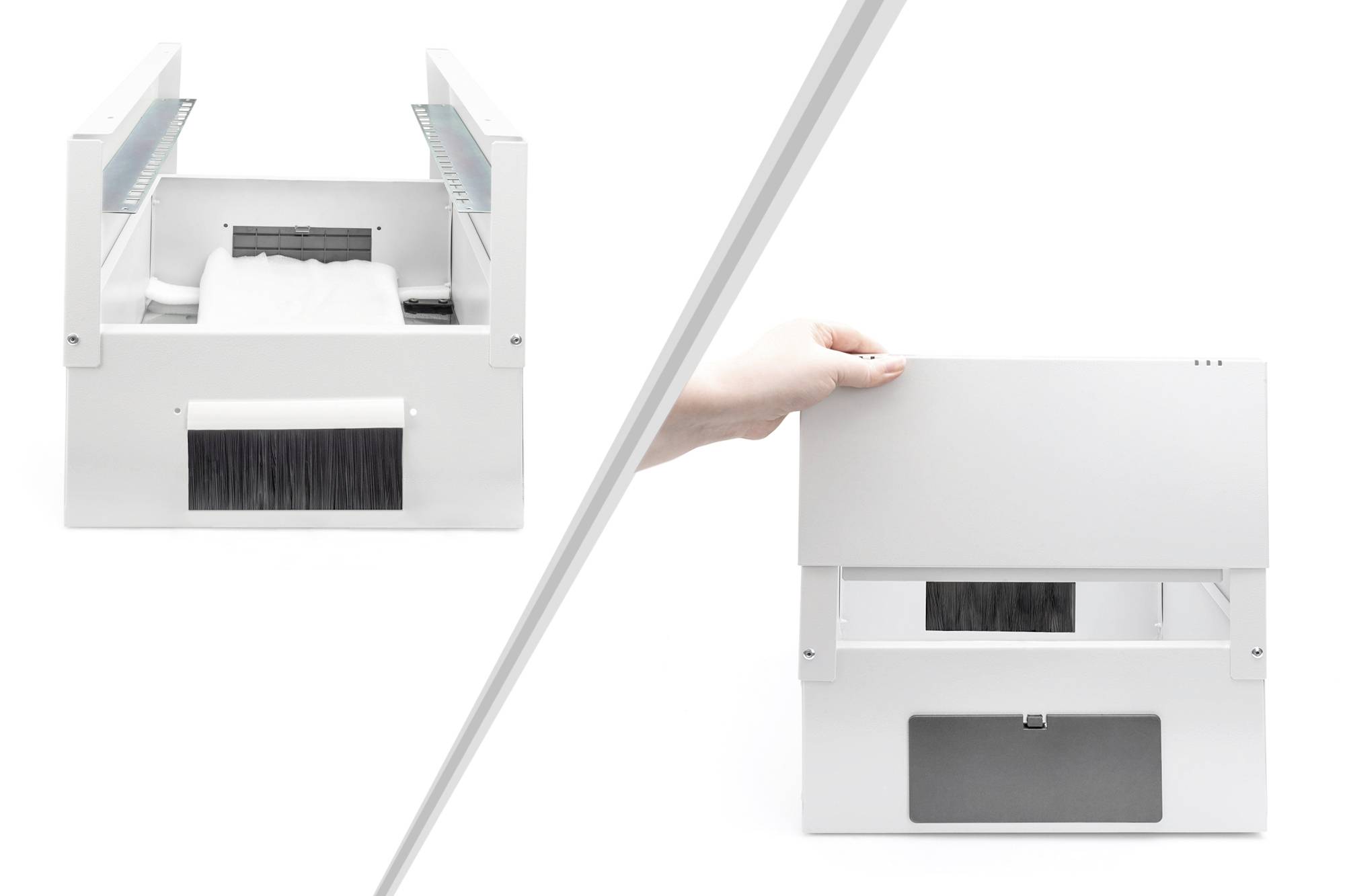 Digitus DN-49102 10 Zoll Wandgehäuse 9 HE Grau, Grau (Metallgehäuse), Grau (RAL 7035)