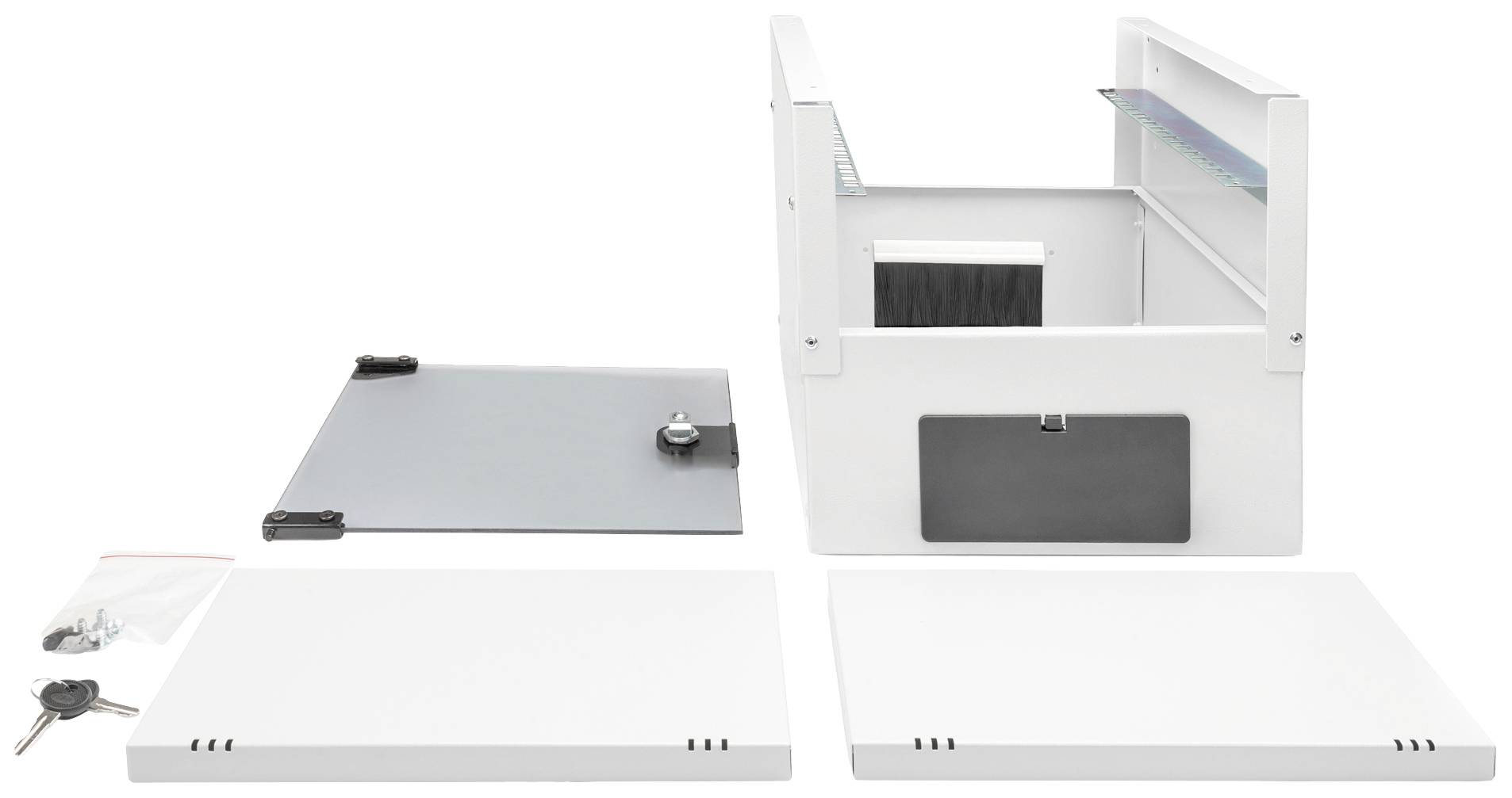 Digitus DN-49102 10 Zoll Wandgehäuse 9 HE Grau, Grau (Metallgehäuse), Grau (RAL 7035)