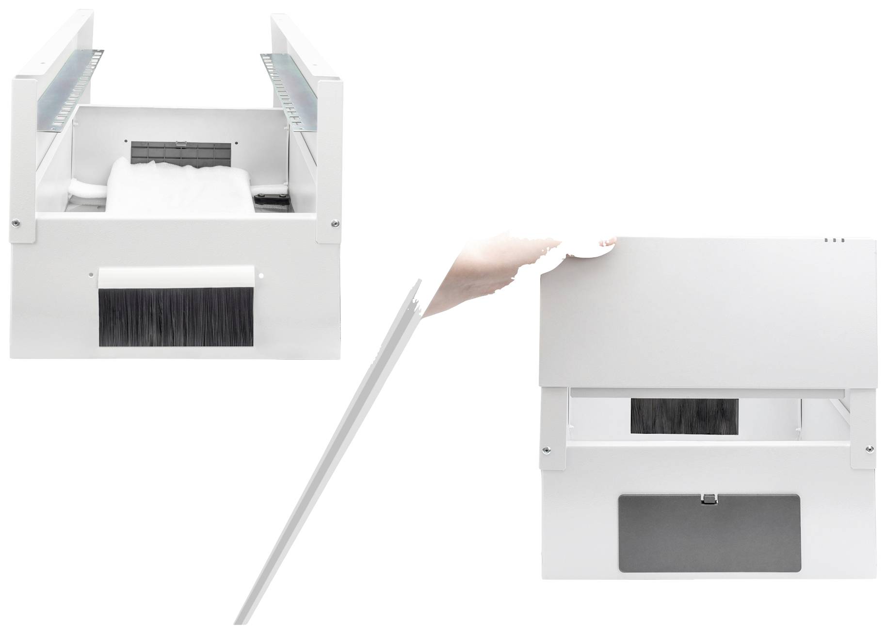 Digitus DN-49104 10 Zoll Wandgehäuse 12 HE Grau, Grau (Metallgehäuse), Grau (RAL 7035)