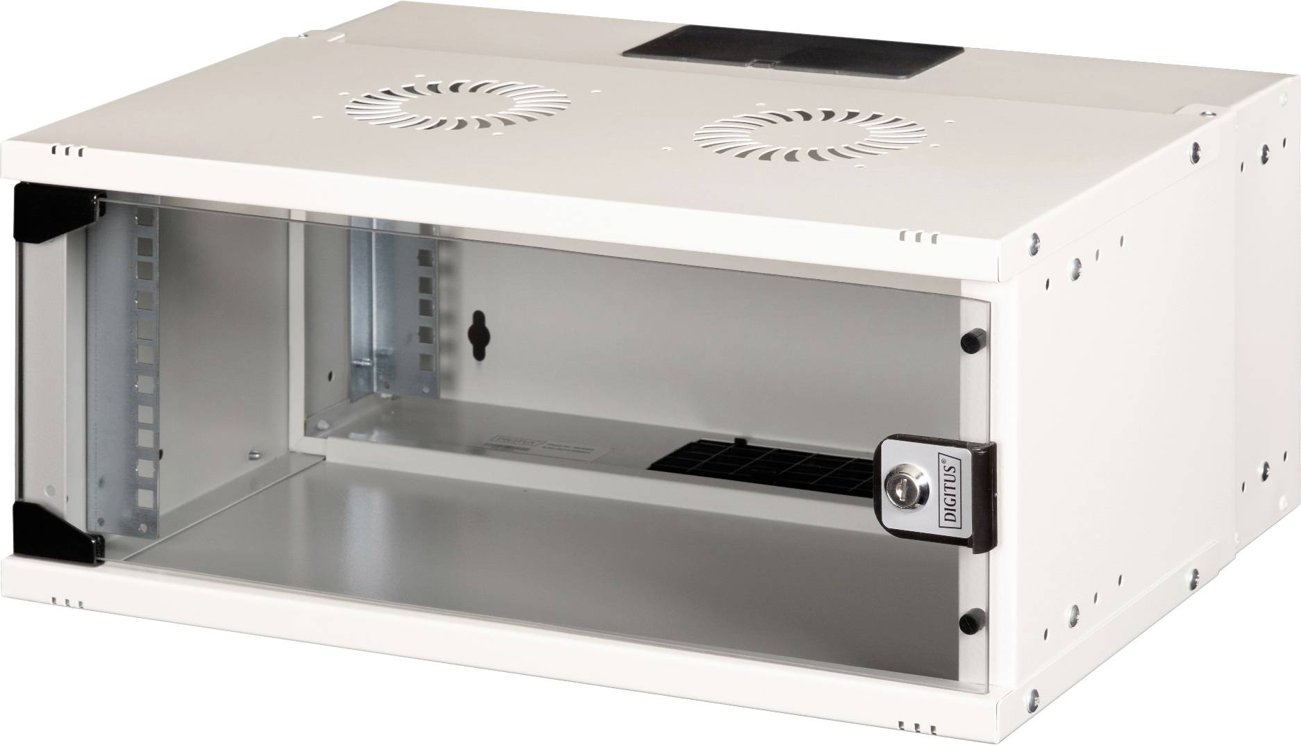 Digitus DN-49200 19 Zoll Wandgehäuse (B x H x T) 540 x 240 x 400mm 4 HE Grau, Grau (Metallgehäuse), Grau (RAL 7035)